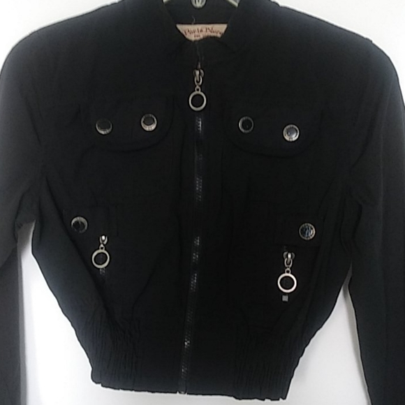 Paris Blues Black Crop Jacket - Picture 4 of 6